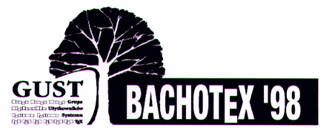 Logotyp BachoTeX 1998